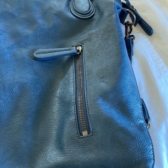 Navy blue Jeannie Lottie leather bag - Picture 2 of 5